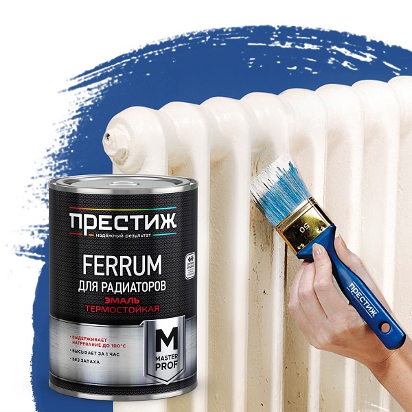 Покраска радиаторов с помощью материала «FERRUM для радиаторов»