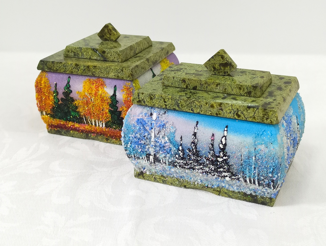 Шкатулки из натуральных минералов! 