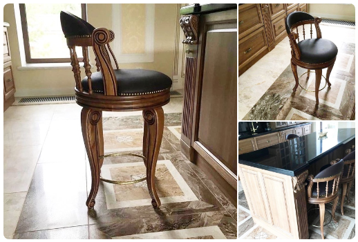 Резной стул из массива - настоящее произведение мебельного искусства