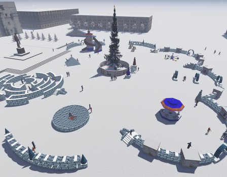 8 декабря в Кирове приступят к строительству новогоднего городка на Театральной площади