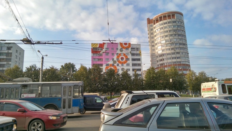 Дома на улице Комсомольской раскрасят «под дымку»